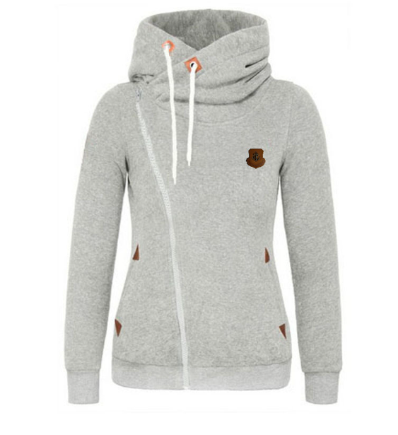 Casual Hooded Patchwork Sweatshirt with Print