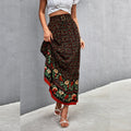 High Waist Floral Long Skirt for Spring and Summer