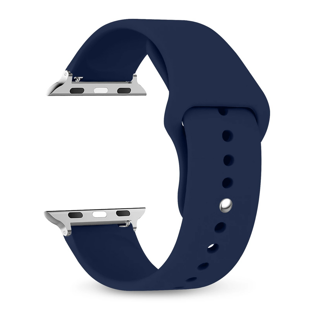 Monochrome Silicone Sports Watch Band