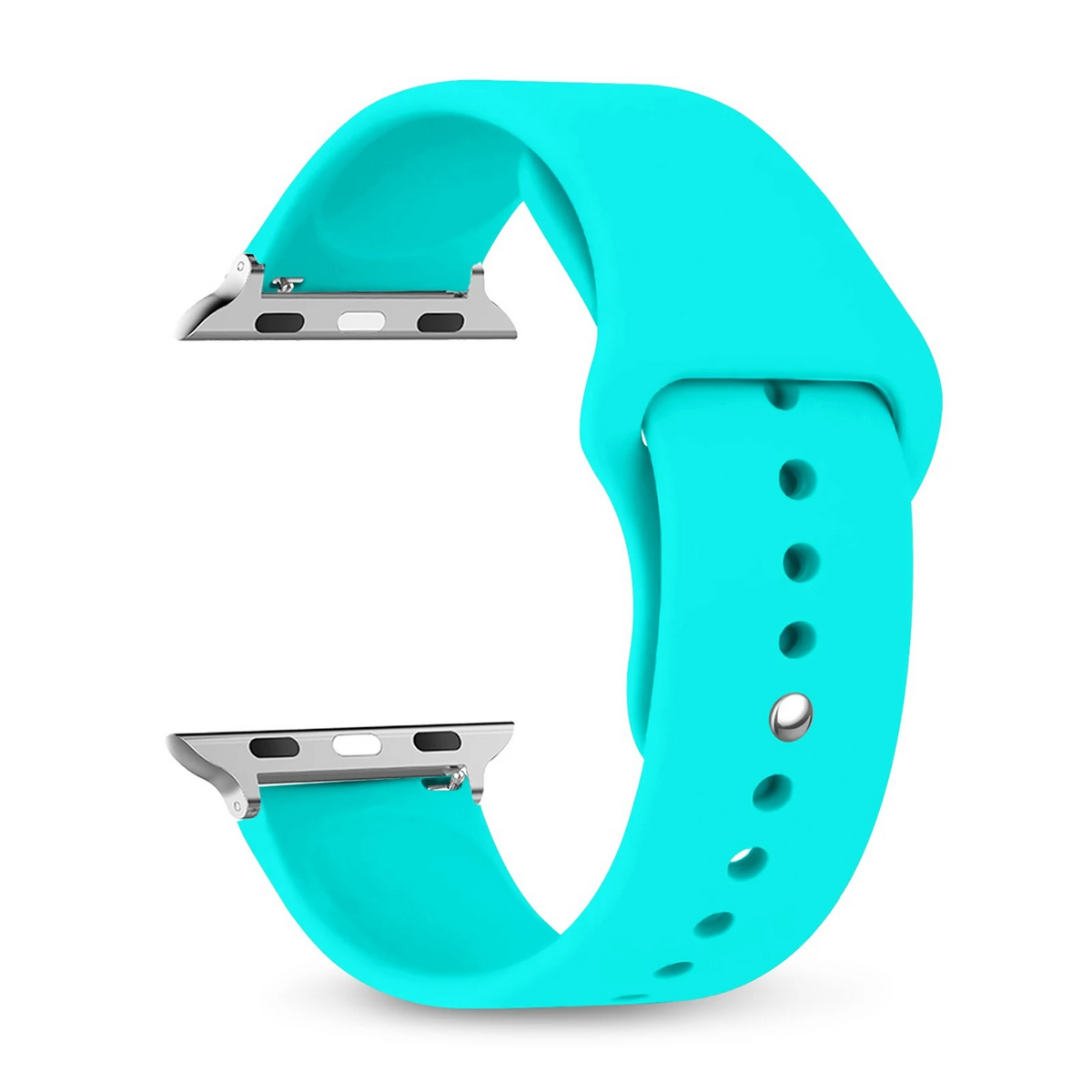 Monochrome Silicone Sports Watch Band