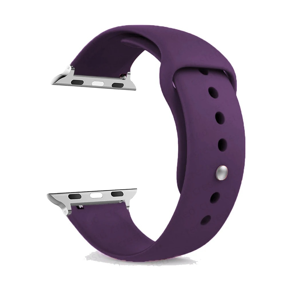 Monochrome Silicone Sports Watch Band