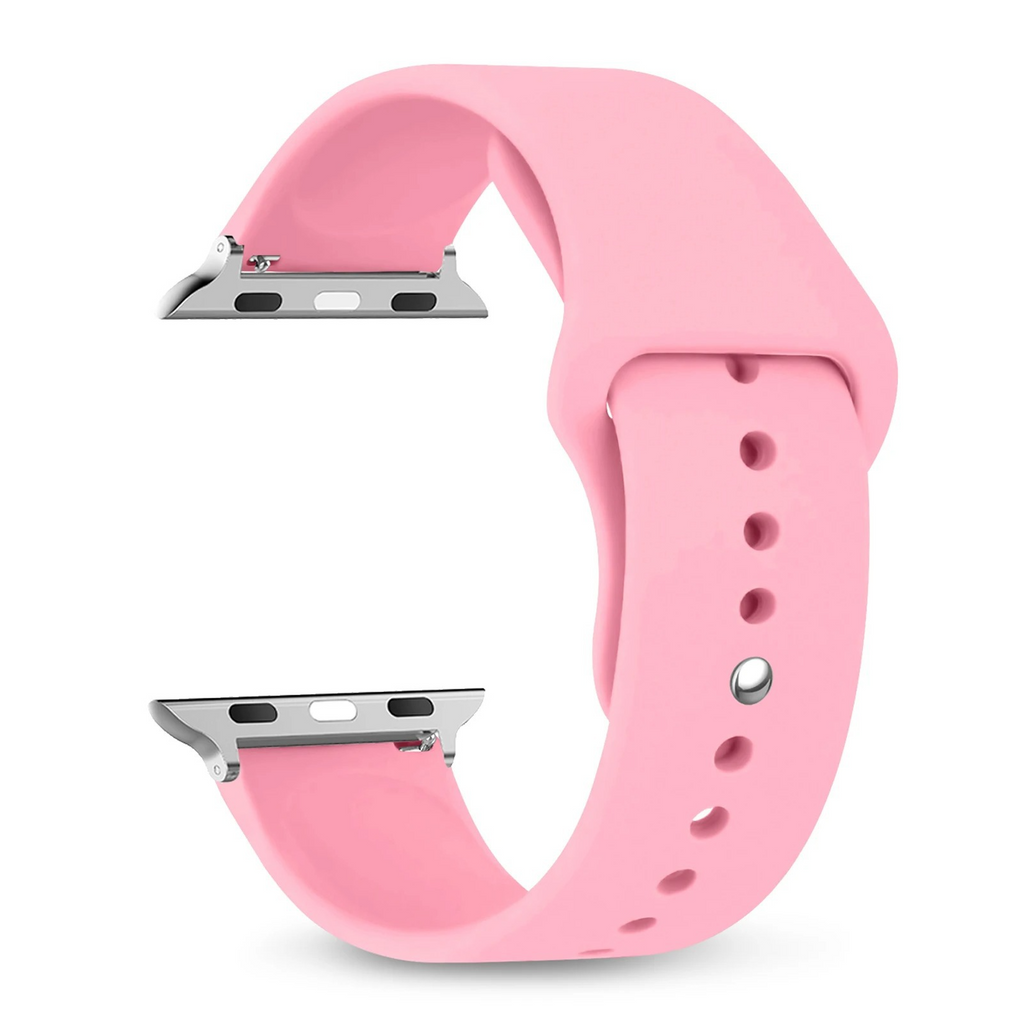 Monochrome Silicone Sports Watch Band