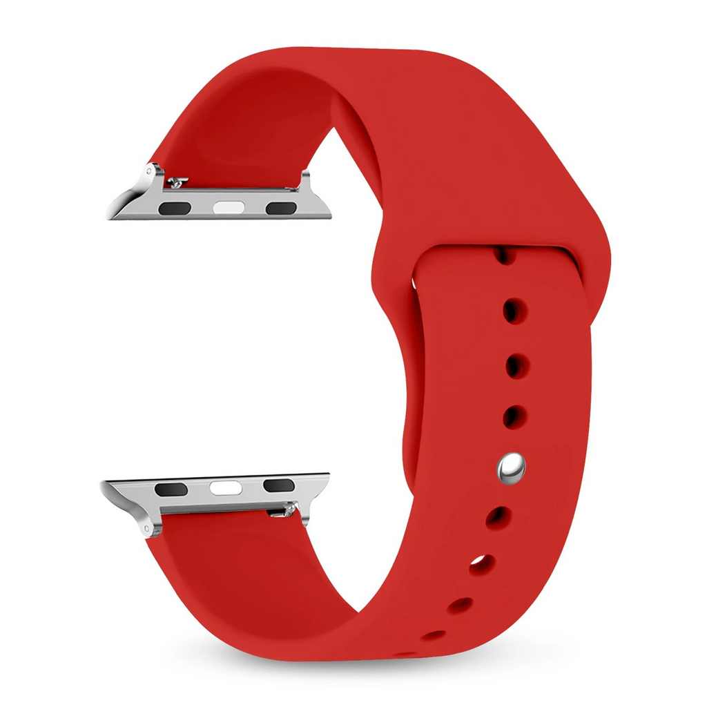 Monochrome Silicone Sports Watch Band