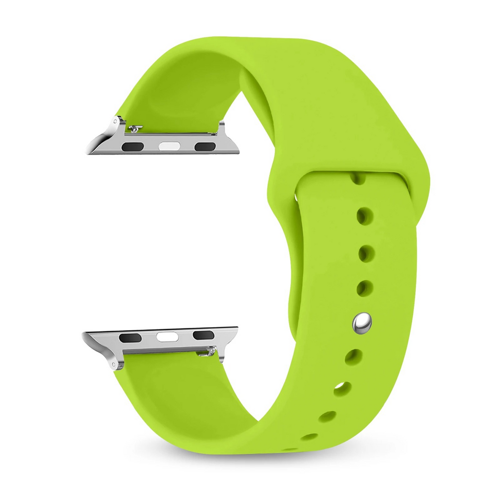 Monochrome Silicone Sports Watch Band